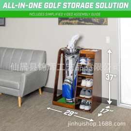 厂家定制高尔夫球杆收纳架置地式多层球鞋整理架高尔夫球展示架