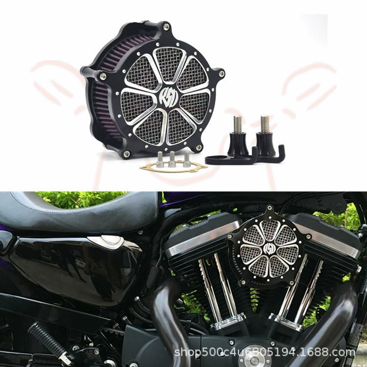 Мотоциклетный ретро-модифицированный большой воздушный фильтр, подходящий для модифицированного воздушного фильтра XL883 XL1200 XL48 SD
