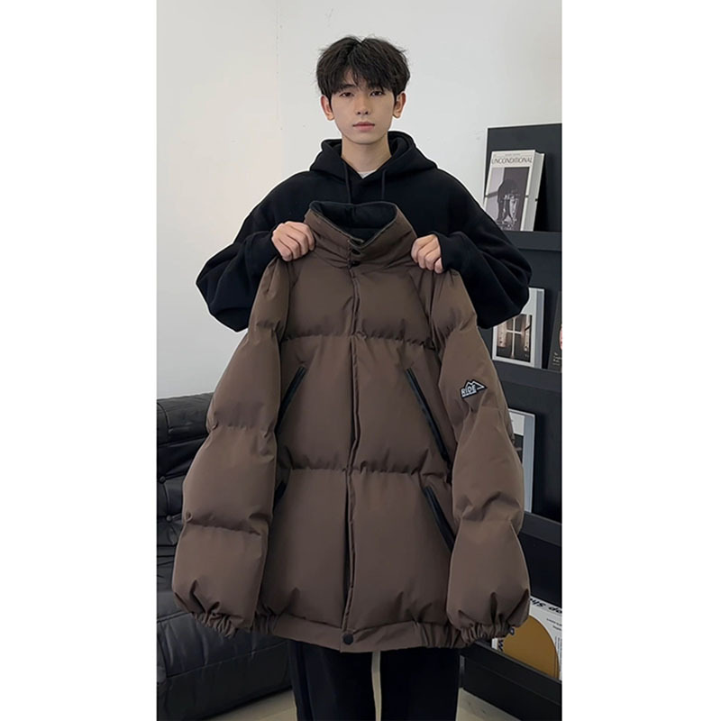 커피 툴링 MAILLARD 코튼 패딩 재킷 남성용 겨울 수직 칼라 한국식 웨어 빵 세트 미국식 두꺼운 재킷
