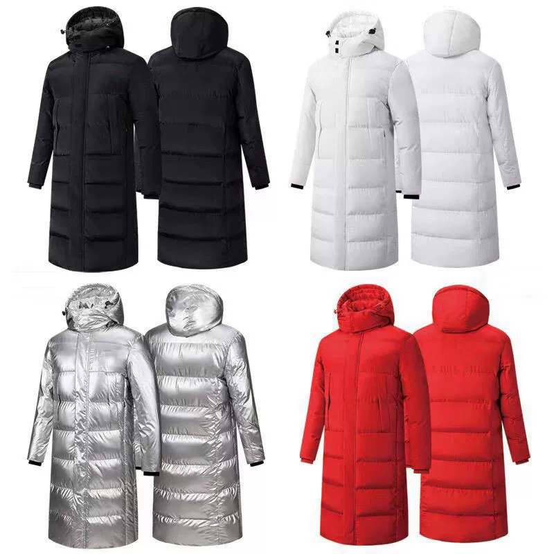 Спортивное пальто китайской команды мужское длинное спортивное хлопковое пальто