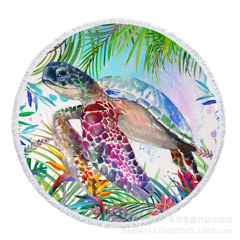 Microfiber Tassel Towel, Extra Large and Thick, Printed Bath Towel, Absorbent Carpet, Direct from Factory, Beach Towel Customization