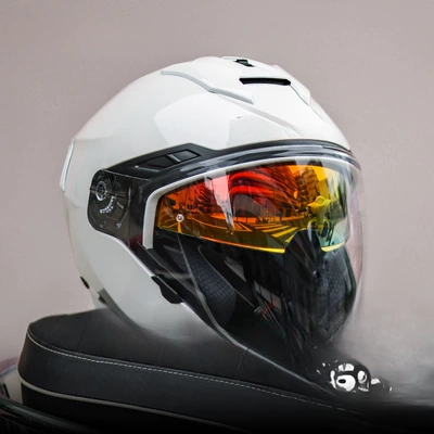 MOTORAX Morex S30 Half Helmet Motosiklet dəbilqələri - s-pearl-white