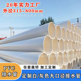 厂家PVC-U水管排污管大口径下水道塑料硬管200泄水管通风pvc排水