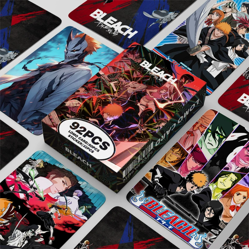 92 карточки коллекции за пределами границ BLEACH аниме мини наклейка поздравительная карта Японская двухсторонняя LOMO карта