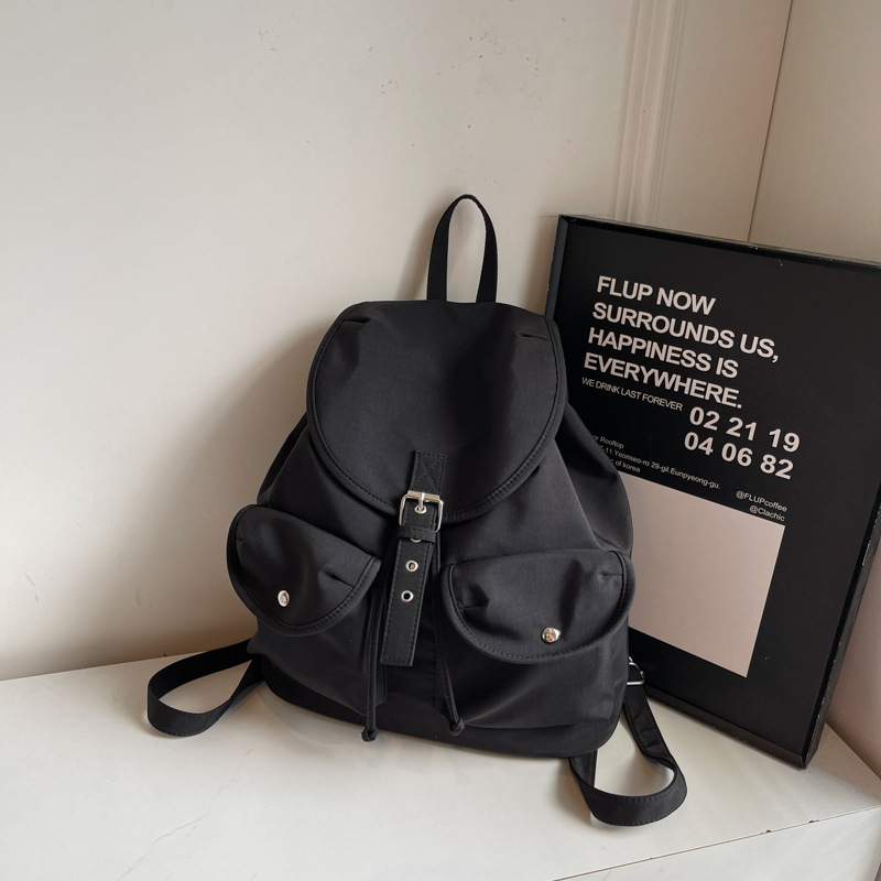 Mochila simple de gran capacidad para mujer 2025 primavera nueva moda viajes mochila de ocio mochila simple para estudiantes universitarios
