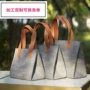 手提环保跨境化纤毛毡包
