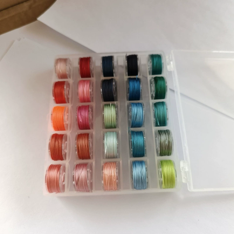 Мини-набор катушек с цветными нитками, маленьких рулонов, плетеных браслетов в штучной упаковке, веревок для ожерелья с тонкой намоткой.