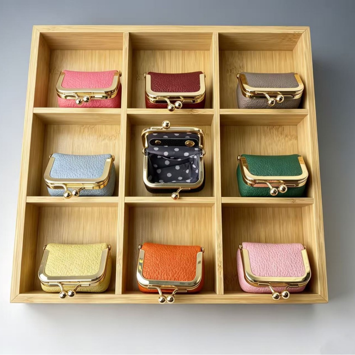 New Mini Necklace Jewelry Box for Women, Earrings, Gold Rings, Gold Jewelry Storage Bag, Earphones, Coin Purse
