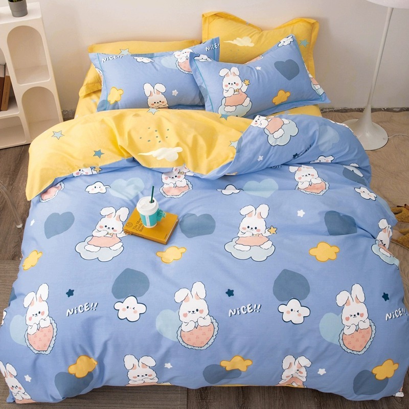 Funda de edredón gruesa de algodón puro pieza individual 100% algodón 150x200X230 funda de edredón cama individual dormitorio de estudiantes de invierno niñas