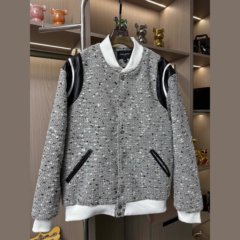 网红小香风外套男女春季刺绣波点编织棒球服情侣款慵懒风上衣|undefined
