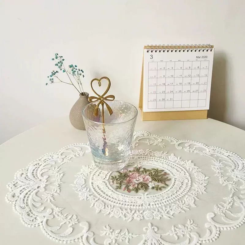 Nordic stylemat lace embroidry table cloth