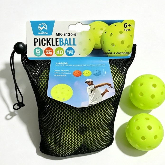 Injection-Molded Pickleball Balls, 40-Hole Balls, Outdoor Professional Competition, Professional Training, Integrated Molding, Direct Sales