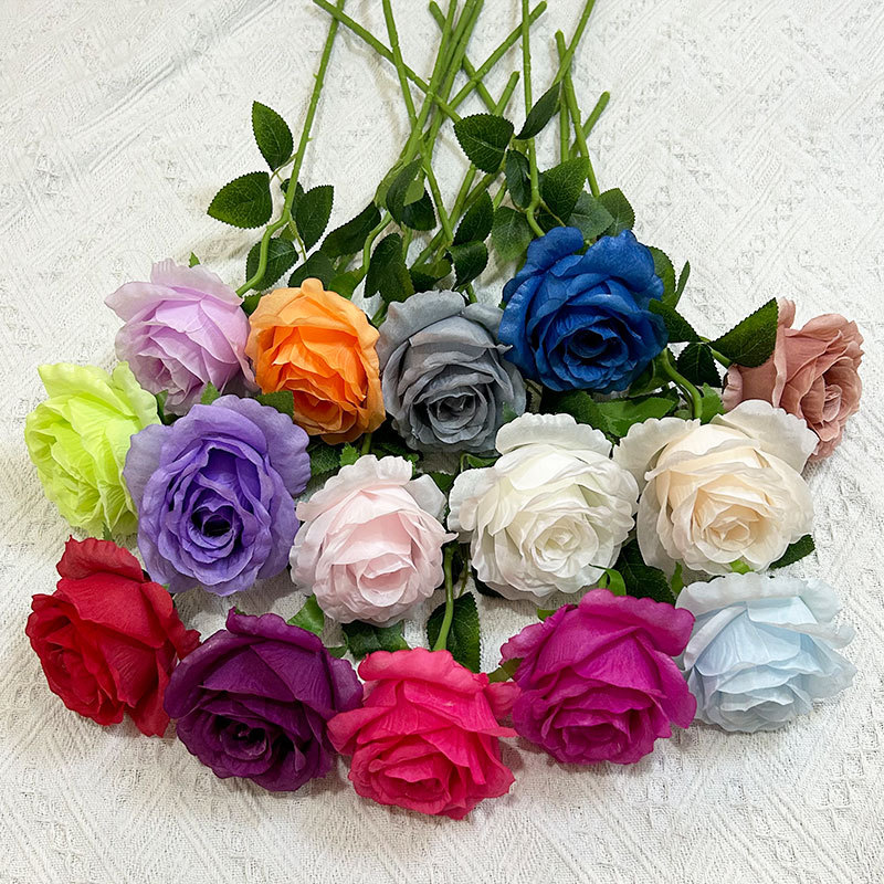 Artificial Silk Anna Rose Flower For Elegant Wedding Decoration_voghion.com