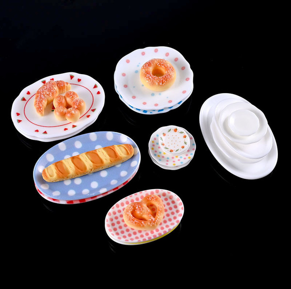 New cute cartoon mini plate children's play house DIY resin…
