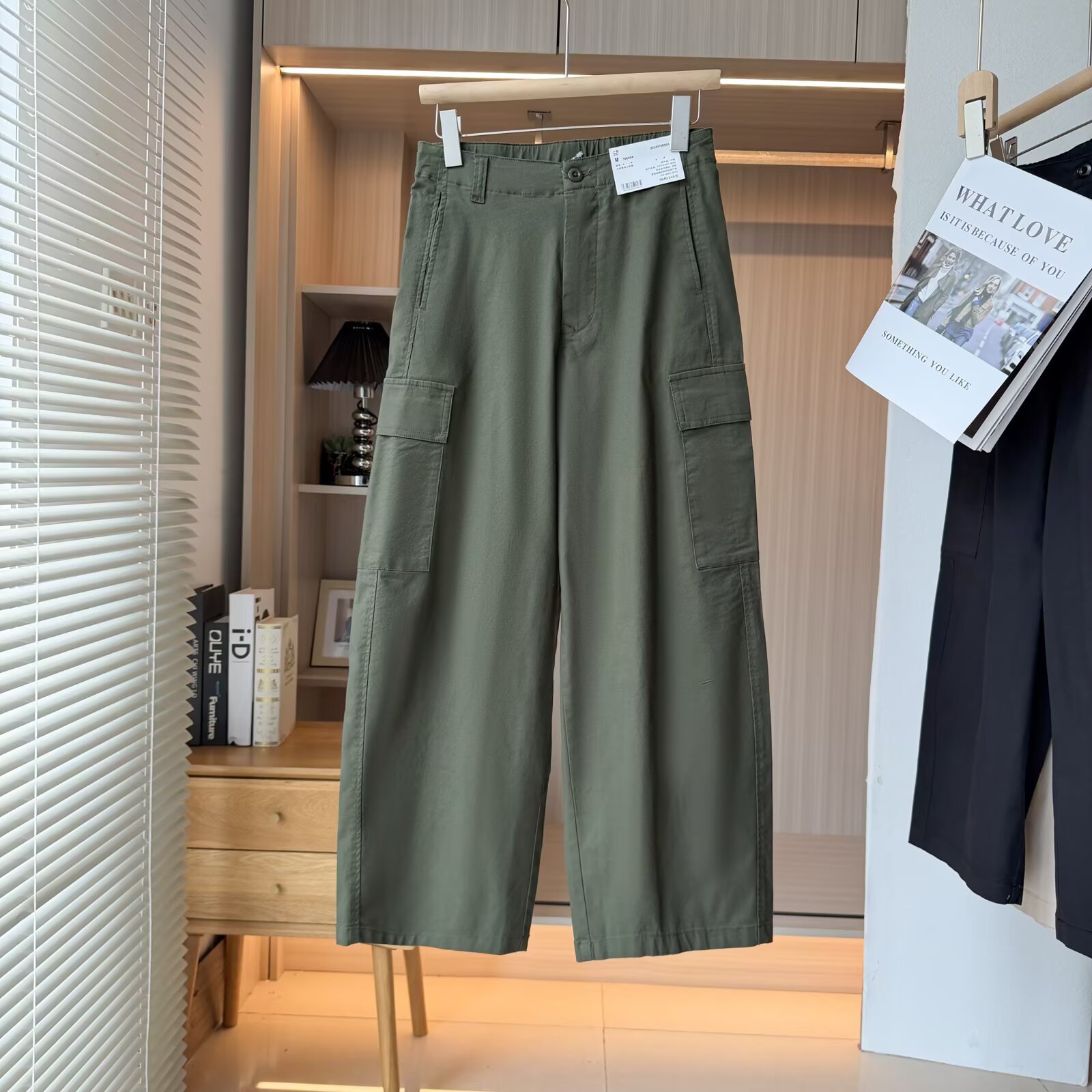 Pantalones Deportivos Cargo con Bolsillos de Poliéster