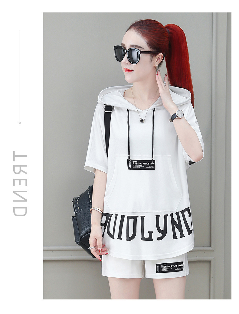 Casual Sportswear For Women, Outfit 2026 New Style, Fashionable And Trendy Summer Two-piece Shorts Set_ecoleips.com