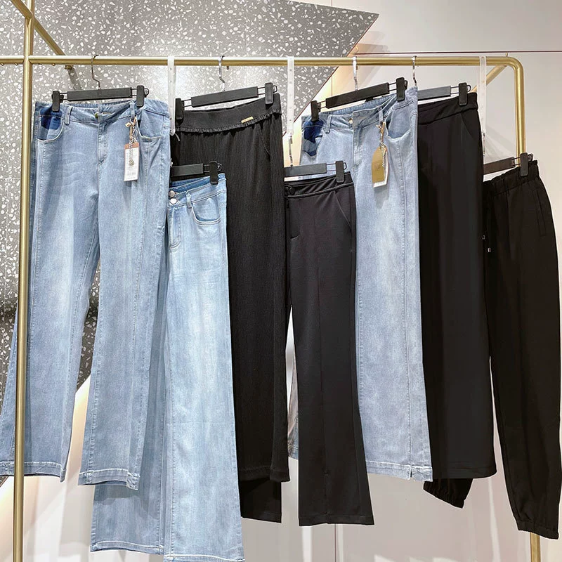 Гуанчжоу Sanxing одежда повседневные джинсы бренд скидка женская одежда хвост товары оптом из первых рук живые поставки