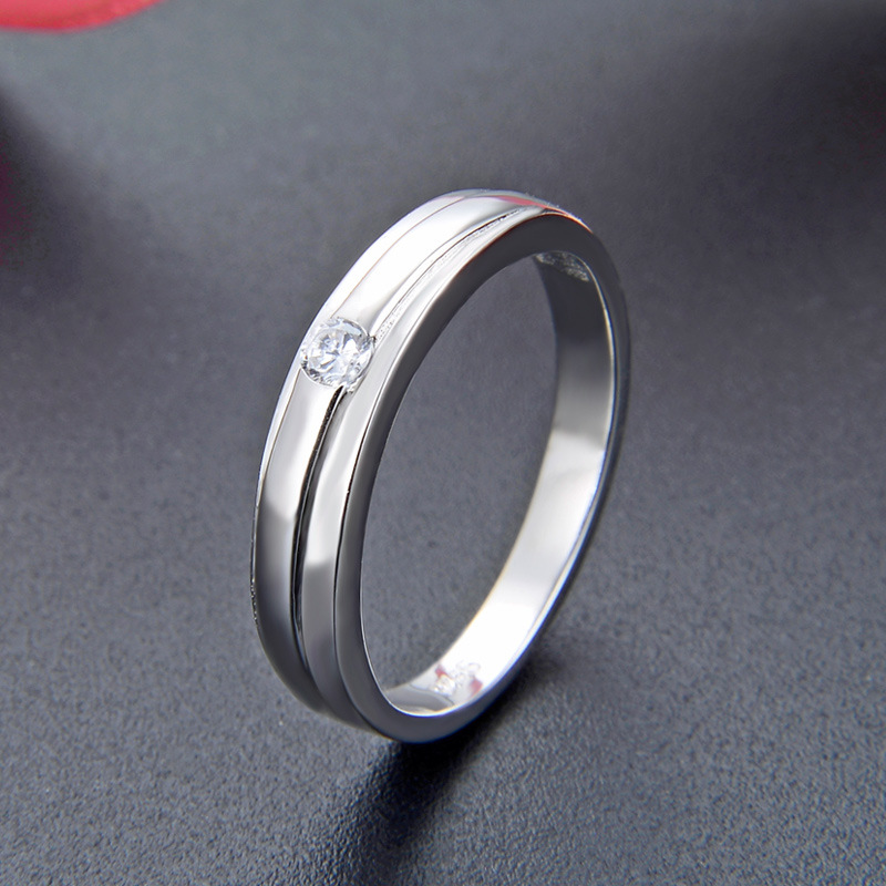 925 pareja de plata esterlina anillo un par de hombres y mujeres anillo nicho diseño alto sentido 520 Día de San Valentín regalo para novia