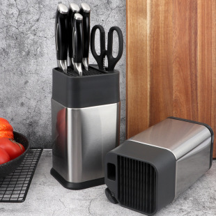 Stainless steel knife holder with knife sharpener kitchen knife holder kitchen knife holder creative thickened stainless steel knife holder in stock