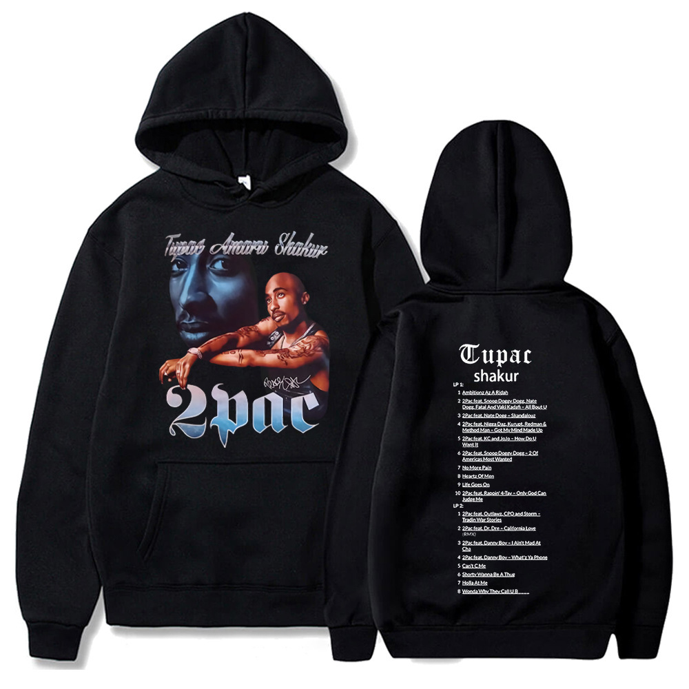 Tupac 2pac Sweatshirts Rapper Shakur Hoodies Hip Hop Rock Ov