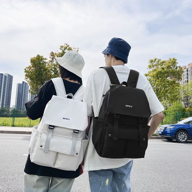 Nylon backpack, Japanese folding shoulder bag, capacious laptop