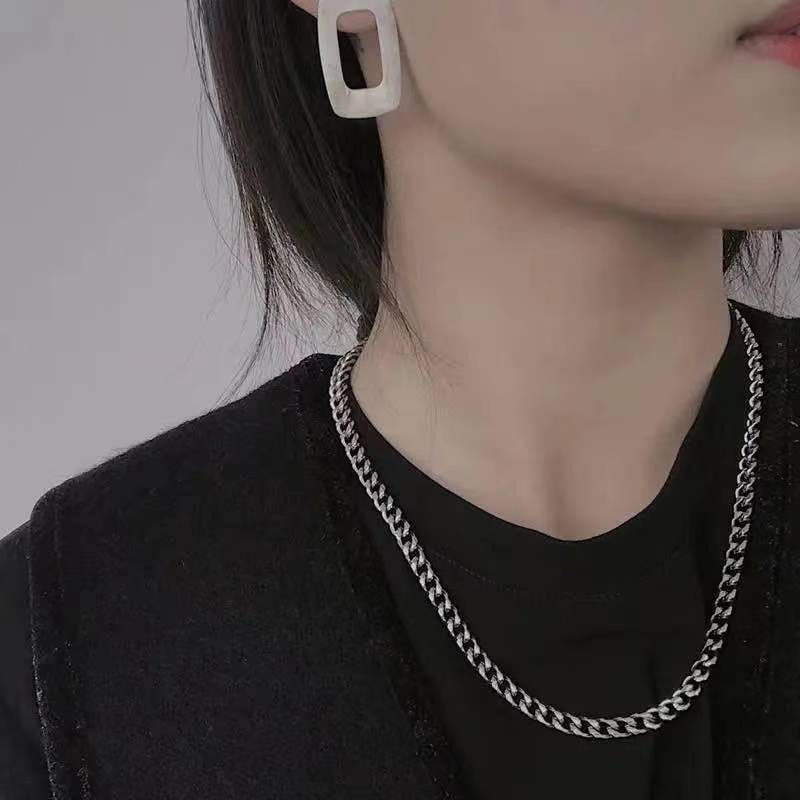 Fashion Solid Color Stainless Steel Plating Necklace 1 Piece