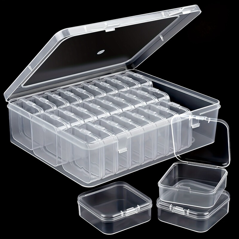 Bead Storage Nano Bead Accessories Storage Box Diamond Beaded Transparent Organizer Jewelry Manicure Jewelry Box Plastic Set Box