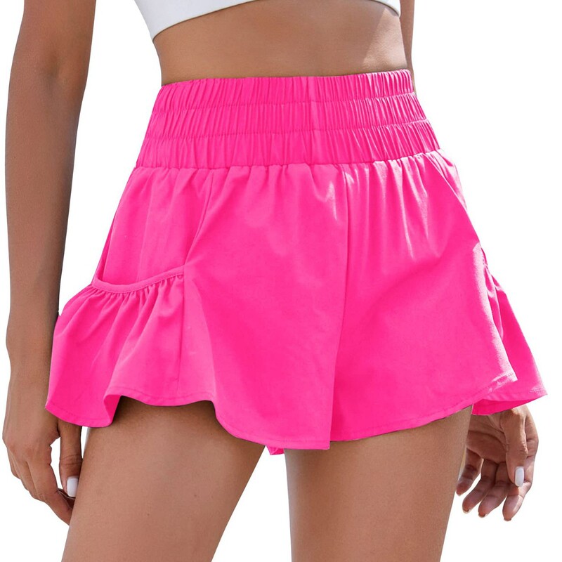 Amazon Hot Sale 2025 Summer Polyester Quick Dry Running Women Fitness High Belt Pocket Sports Casual Shorts Amazon Hot Sale 2025 Summer Polyester Quick Dry Running Women Fitness High Belt Pocket Sports Casual Shorts