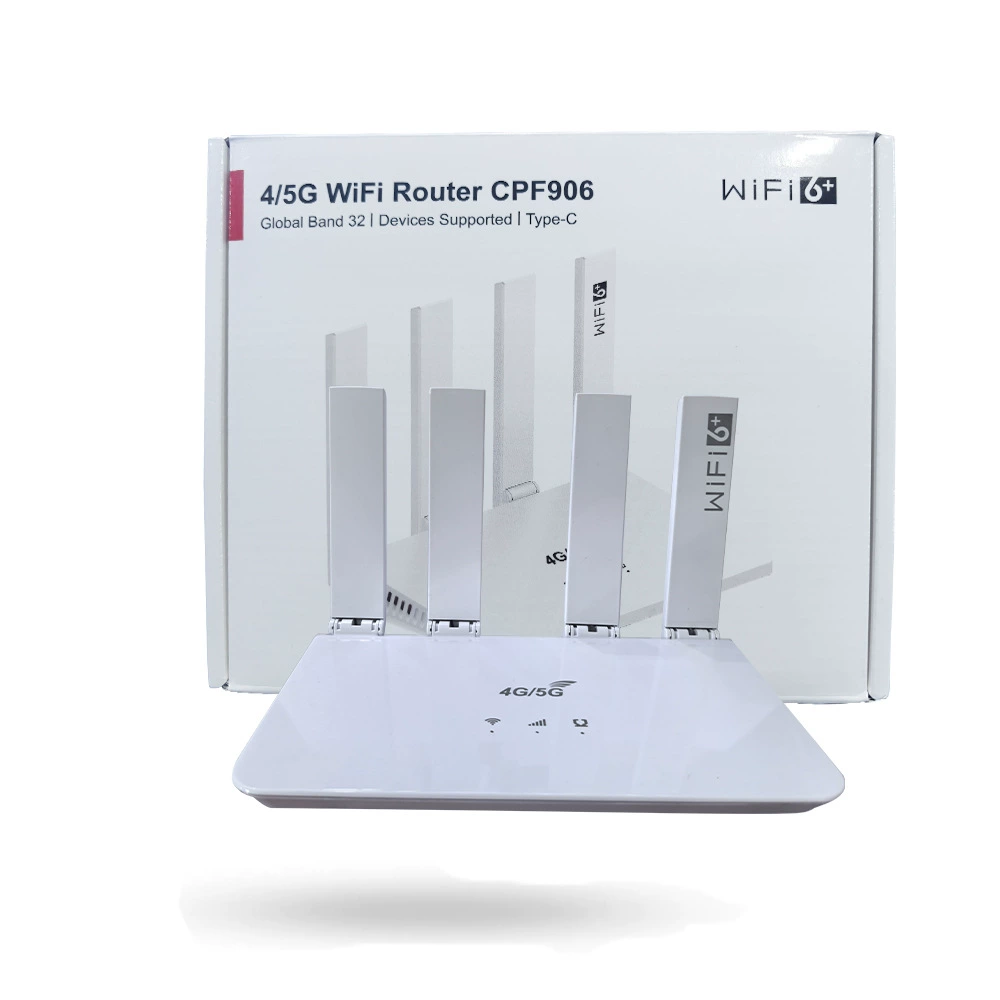 4G/5G Wi‑Fi 6 маршрутизатор CPF906, SIM карта LTE, европейская версия полного Неткома, 4 внешних антенны