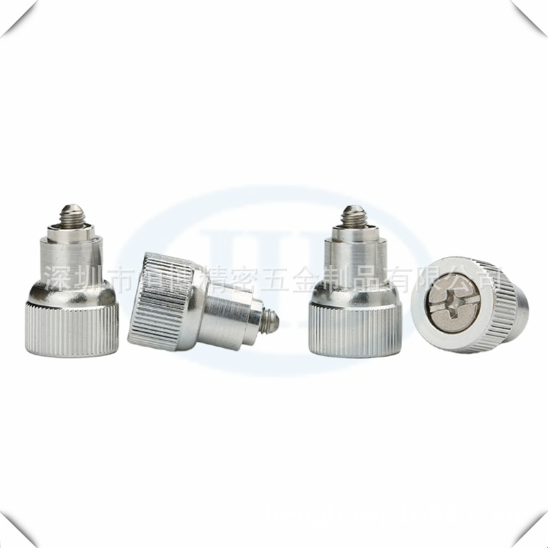 铝涨铆弹簧螺丝PF25-M5/M6-0/1/2松不脱螺钉面板手拧美标压铆螺栓