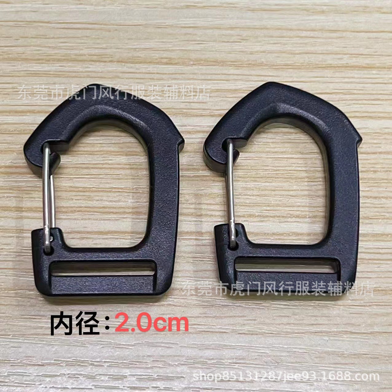 In-Stock Multi-Size Plastic Carabiner Quickdraw Buckle Travel Backpack Hook Buckle Semi-Hardware Carabiner Hanging Strap Hook Buckle