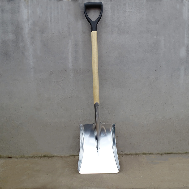 厂家批发铝锹出口欧洲市场消防锹铜锹铝锹木柄铝合金方锹