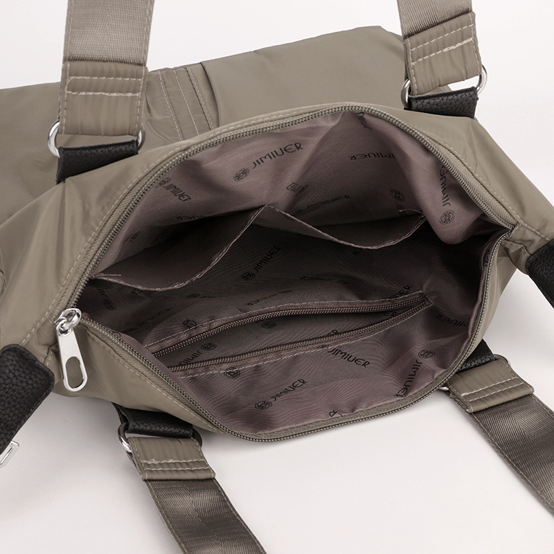 Bolso de mano informal ligero, bolso de lona de gran capacidad para ir al trabajo, bolso cruzado de tela Oxford de moda, bolso de nailon