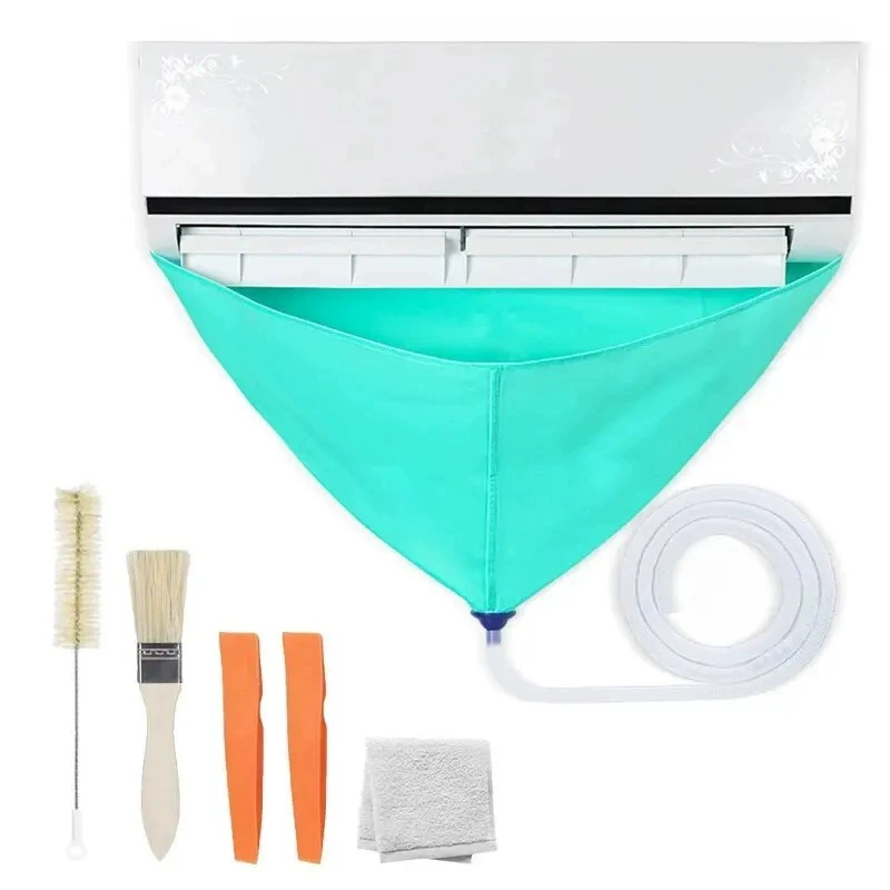 Free removal cleaning air conditioner water connection cover full set of cleaning agent tools water connection bags, internal and external machines, universal cleaning set