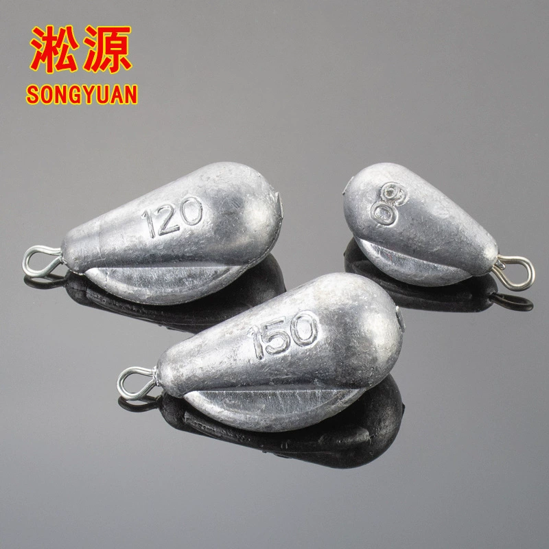 Оптовая Морская рыбалка свинцовый кулон большая вода подвесное кольцо Капля воды рыболовная подвеска лодка рыбалка с крыльями Большие весы в граммах свинцовые рыболовные принадлежности