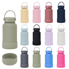 2024 new 650ml stainless steel insulated cup anti-slip outdoor portable water cup simple wide mouth sports kettle