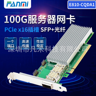 E810-Cqda1 100g Dual-Port Fiber Optic Network Card Pcie 4.0X16 E810 Original Chip