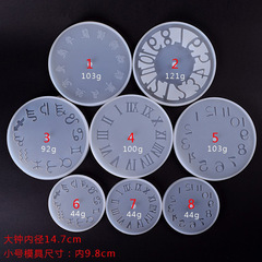 時鐘錶盤鏡面水晶滴膠硅膠模具 羅馬星座diy數字擺件 批發