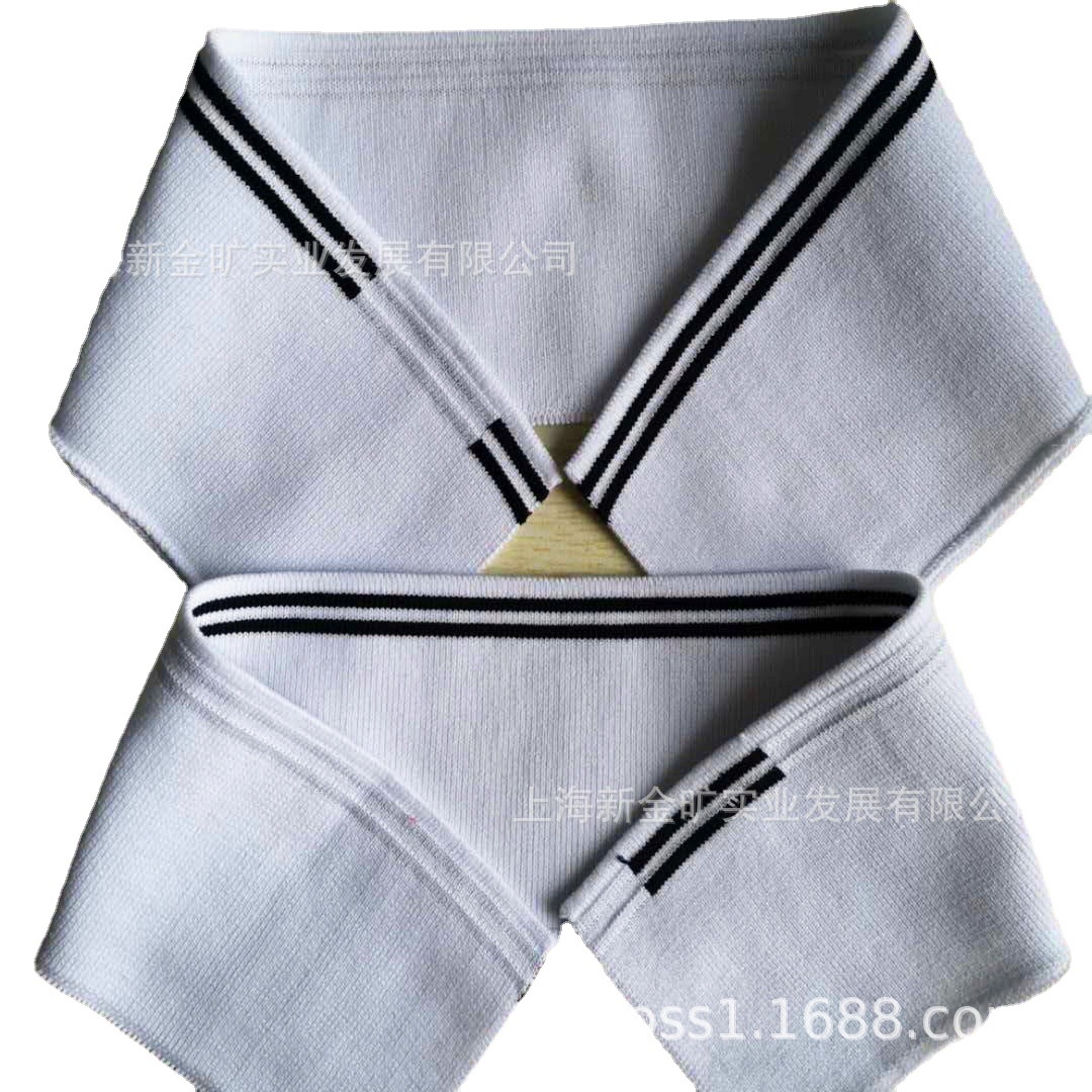 针织面料罗纹布横机领polo衫衣领T恤领子扁机领提花领罗纹袖口