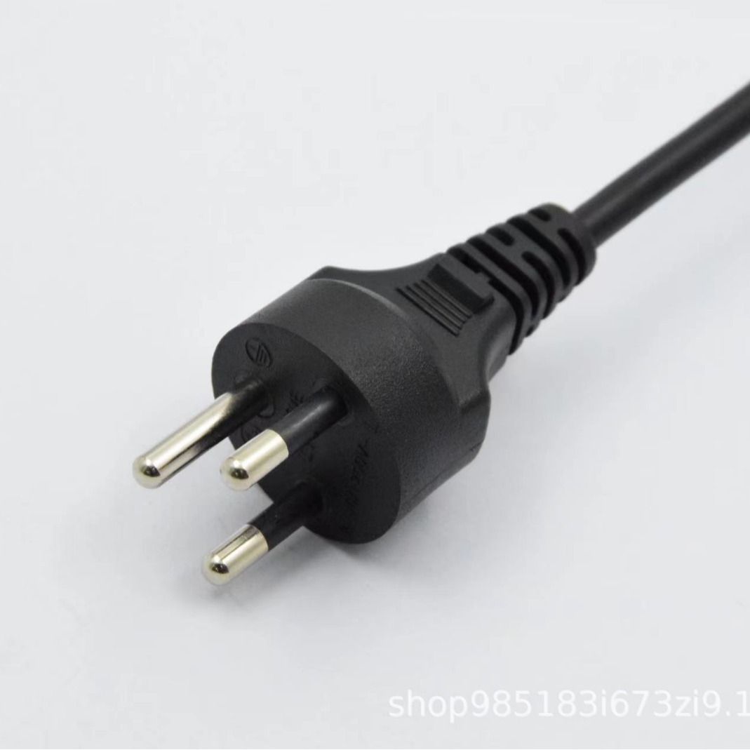 供应泰国16A直插90度大功率插头线泰规泰式电源线C14C20C19尾插