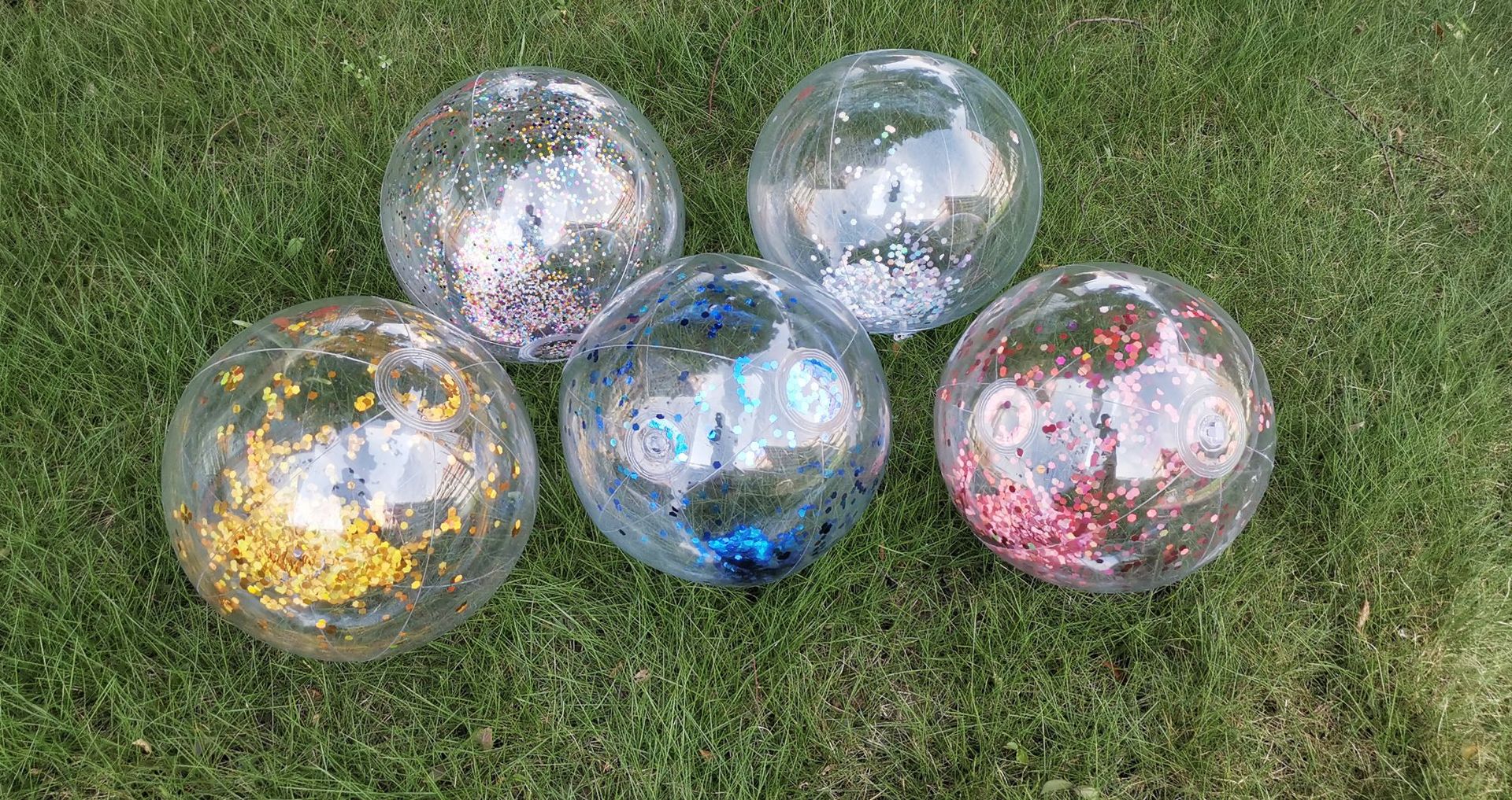 亮片充气沙滩球 (3)