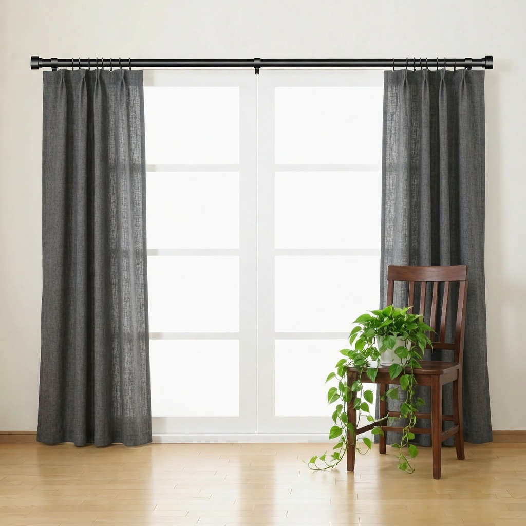 Hilo interior ajustable y telescópico poste romano conexión de hilo interior poste cortina segmentado Amazon modelo de venta caliente