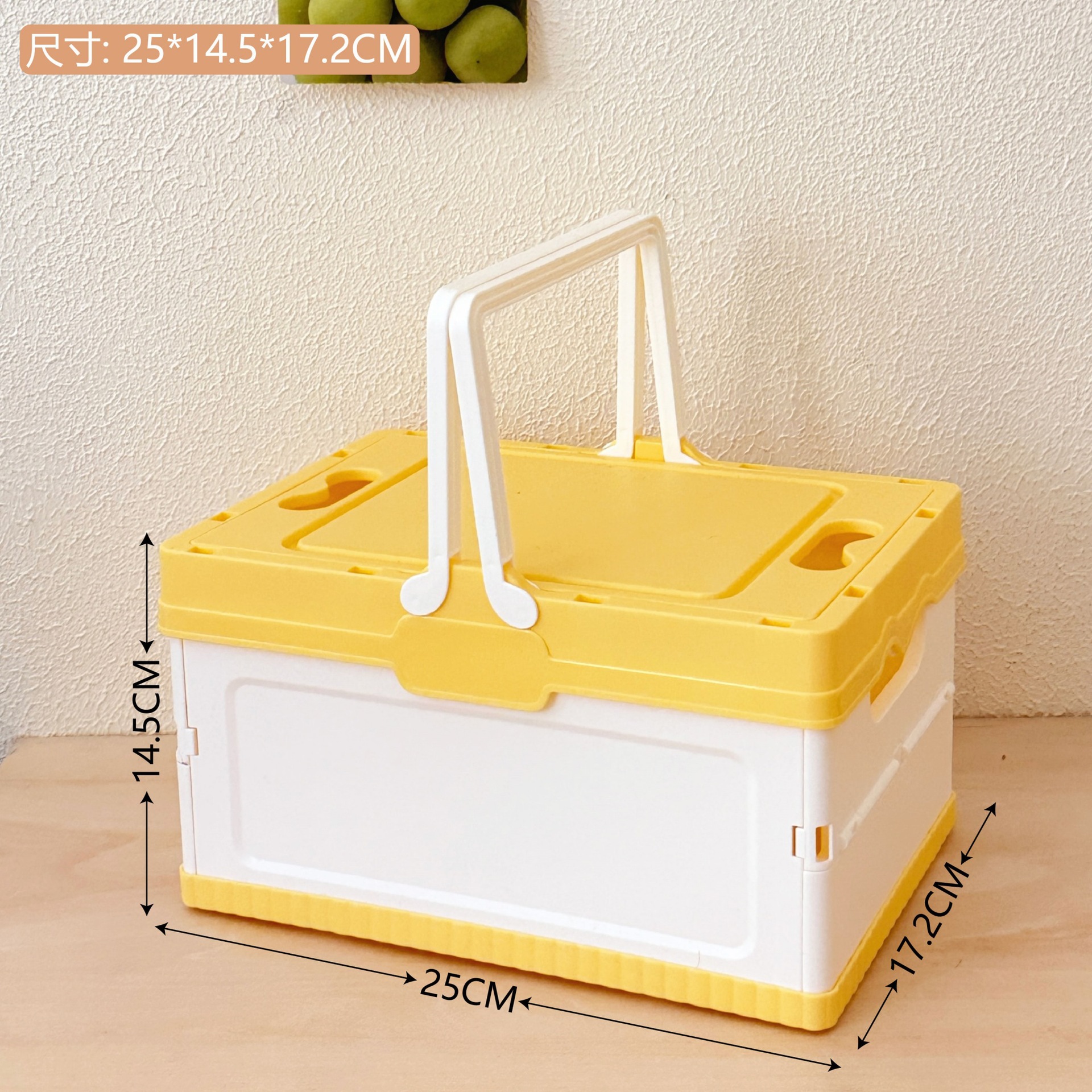 Canasta de picnic al aire libre ins apilamiento canasta de almacenamiento plegable Salida de primavera canasta de vegetales japoneses canasta de lavandería canasta portátil