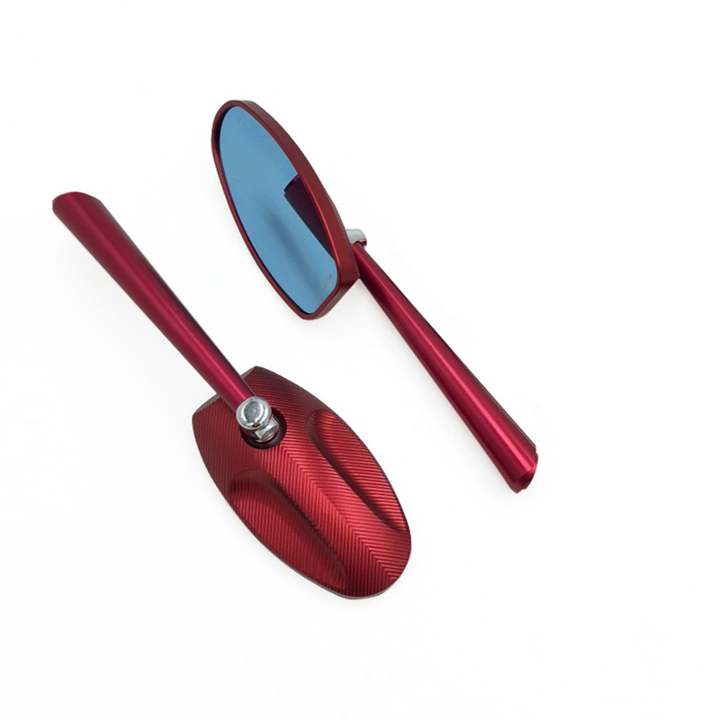 Motorcycle modified CNC mirror in stock cross-border mirror oval rearview mirror scooter mirror