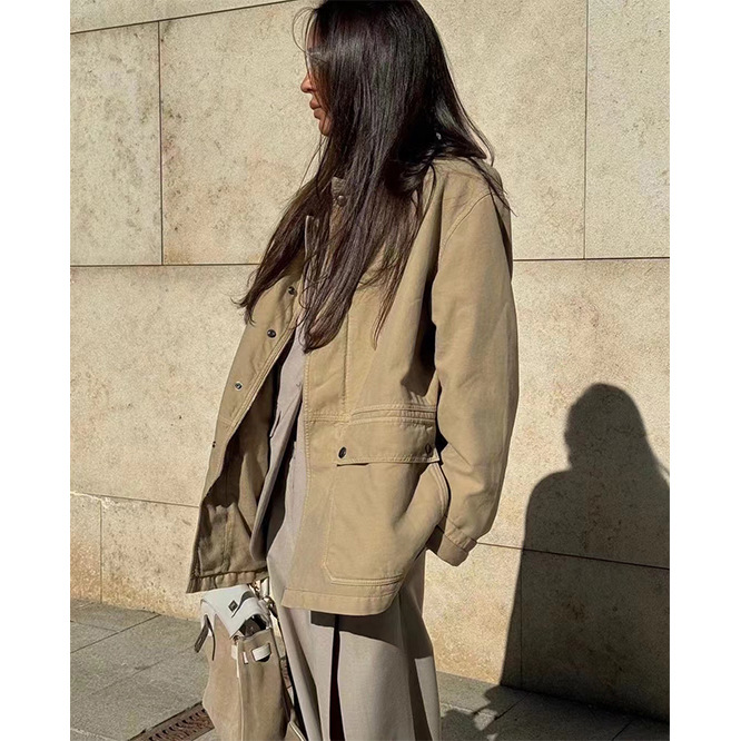 Autumn khaki design jacket