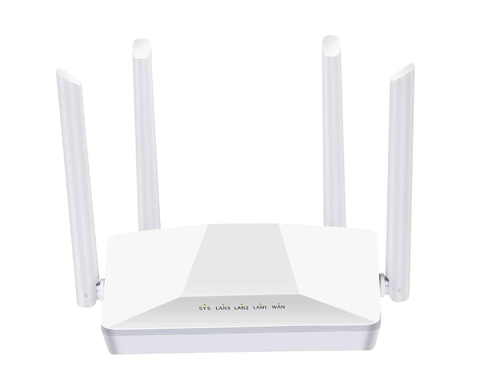 Универсальный двухдиапазонный WiFi маршрутизатор с четырьмя усиленными антеннами, 4 порта через стену 100М/1000М гигабит