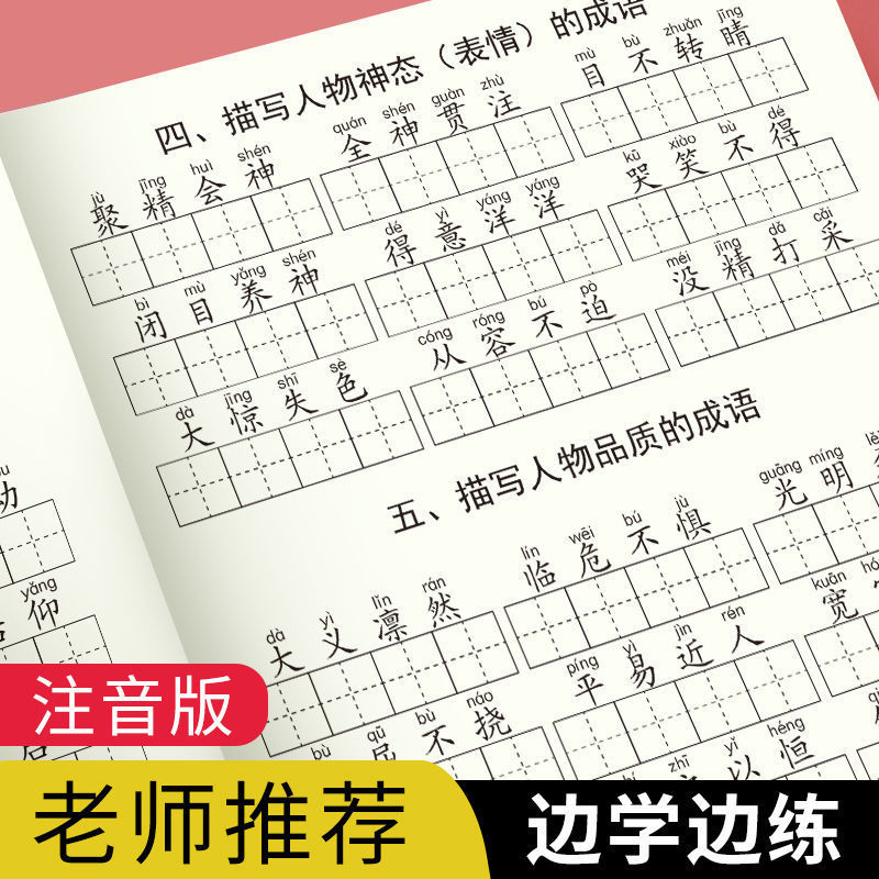 成语大全小学生1-6年级通用专项训练练字本练字帖写字本学习用品