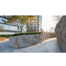 房产示范区景观墙 | 黄麻石整石块 原石 制作