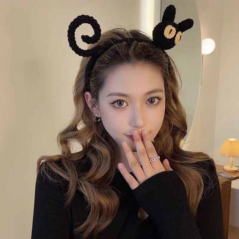 Headband for Washing Face, Ins-Style Cartoon Cat Hair Clip, Non-Slip Three-Dimensional Cat Headband for Washing Face and Makeup