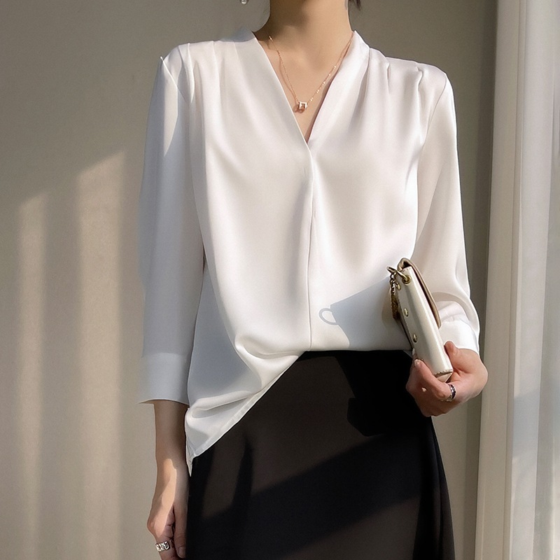Silk summer elegant shirt